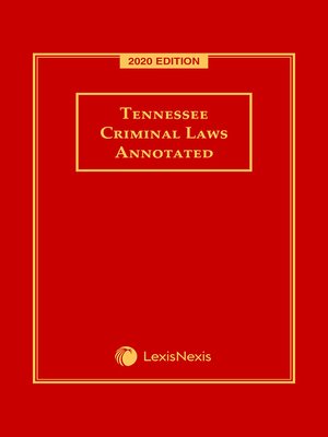 cover image of Tennessee Criminal Laws Annotated